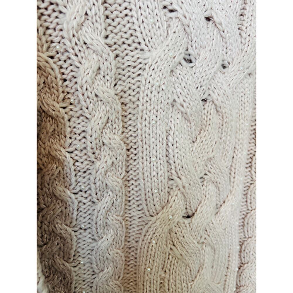 Marled Pink Pearl Sweater Size Medium - Picture 3 of 7